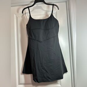 Halara Black Spaghetti Strap Dress with‎ Shorts